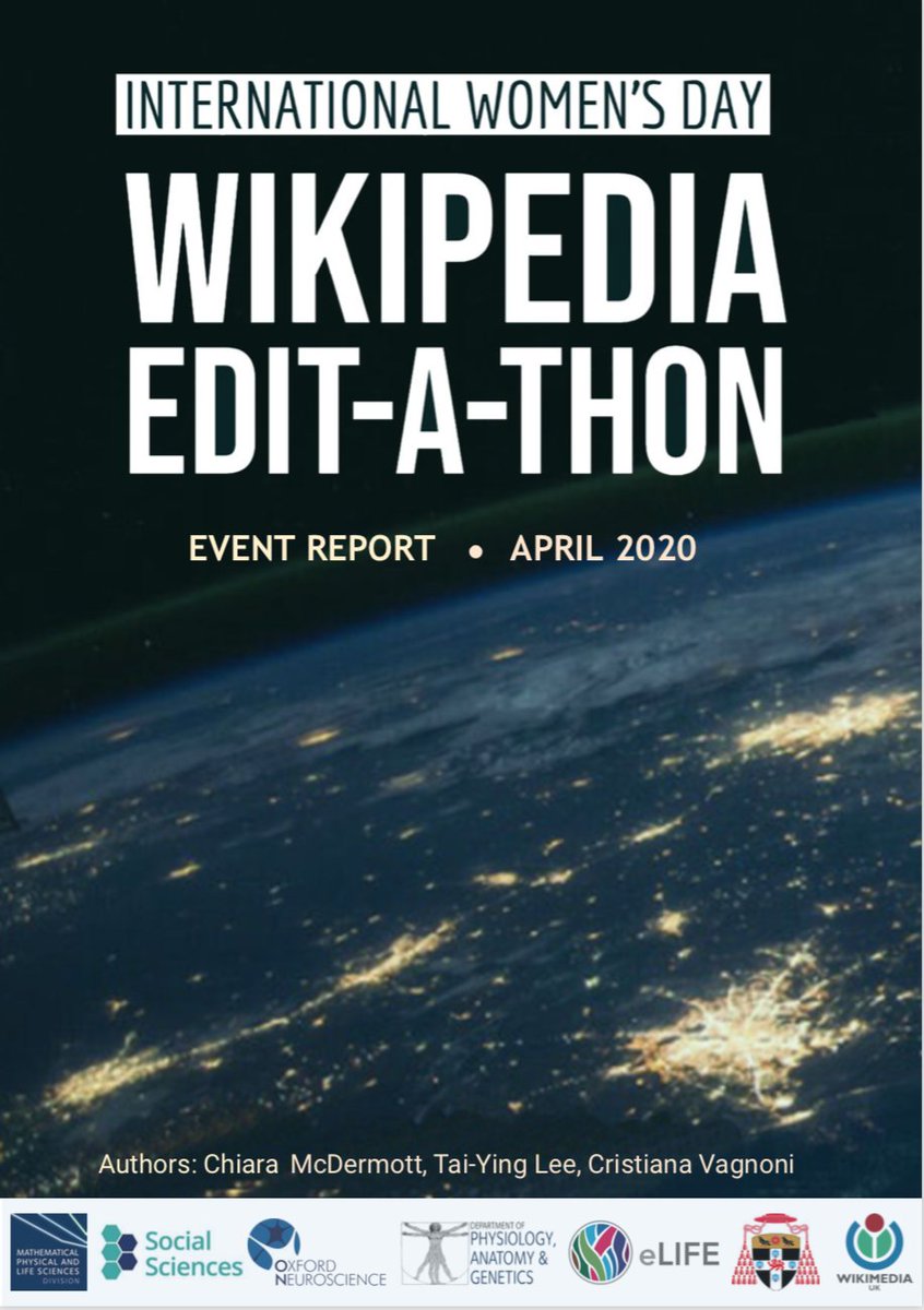 IWD_Wiki_Ox's tweet photo. 📢We released our report on #IWDWikiOxford2020 - check it out! 📢 https://t.co/nFiQK2V58y

Thank you to all our sponsors! @mplsoxford @OxNeuro @DPAGAthenaSwan @wikimediauk @oxsocsci @ChCh_Access @eLifeCommunity

#WomeninSTEM https://t.co/SK5pRRXMrn