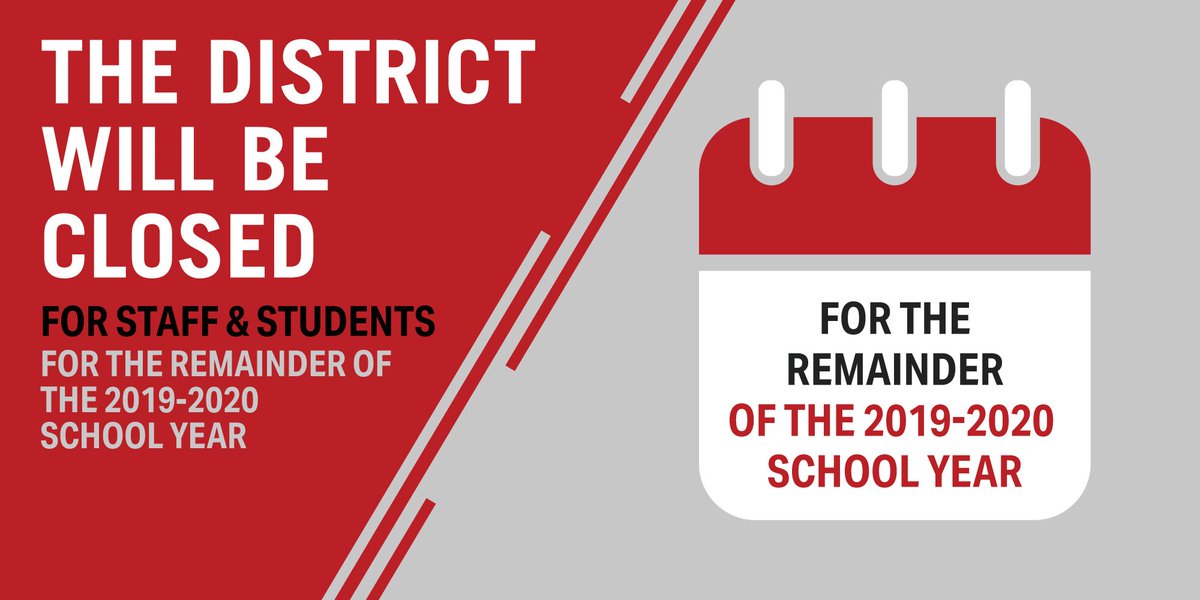 #PleaseShare

The Camden City School District will remain closed for the rest of the 19/20 school year. Remote learning will continue until June 19, 2020. More information to follow. Thank you and stay safe.
