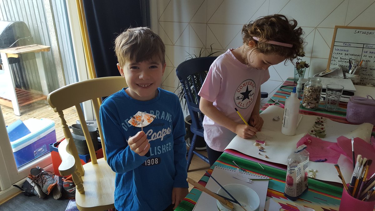JamesAEmmett's tweet photo. Used Place2Be's Art Room activity with my 7 and 9 year olds, and once I got out of their way they did a great job!!! Thanks Art room and Place2Be - keep them coming @place2be @theartroom - get involved everyone https://t.co/402QaGHQW3 https://t.co/3Tmc2ZeJMi