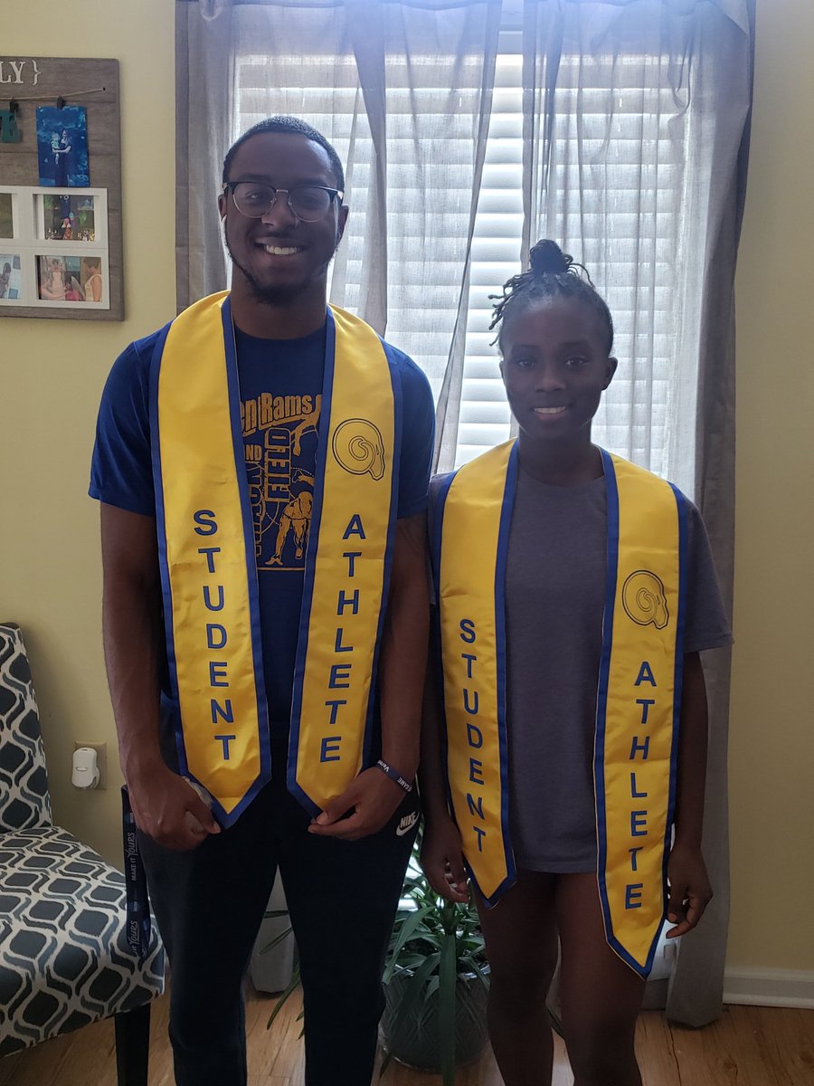 ASUSAAC03's tweet image. It's graduation week for our @ASUGoldenRams seniors. Congrats to @kearahjayy and Chris Jackson for finishing strong this year!!