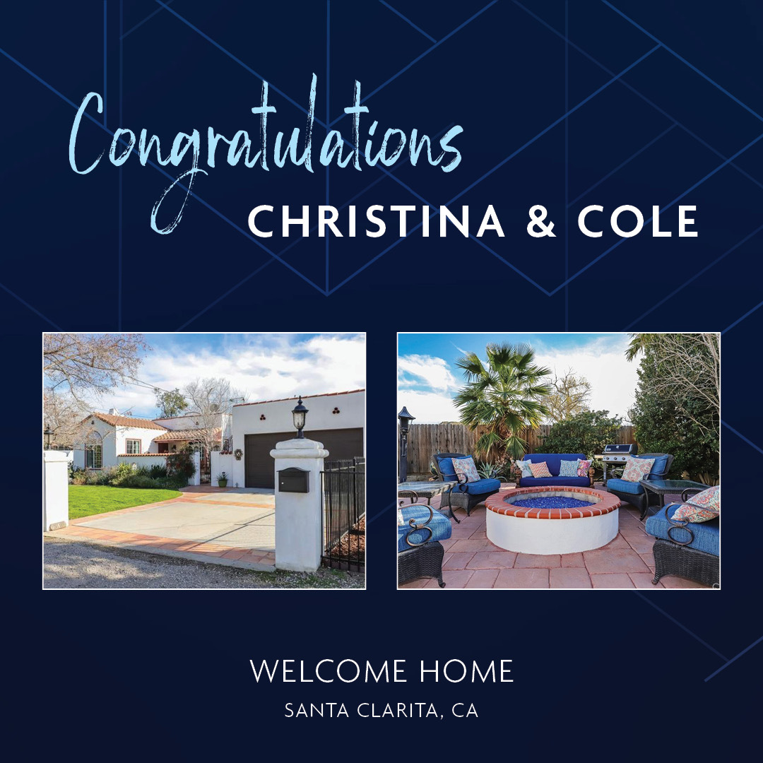 KeithRenno's tweet photo. We would like to 𝙘𝙤𝙣𝙜𝙧𝙖𝙩𝙪𝙡𝙖𝙩𝙚 Christina &amp; Cole on their new #SantaClarita home! Thank you for trusting my team and I. Enjoy your new home and remember, we will continue to be here for all your home financing needs. 🏡 

https://t.co/JX6qrtOQTn https://t.co/EexAeoZFHq