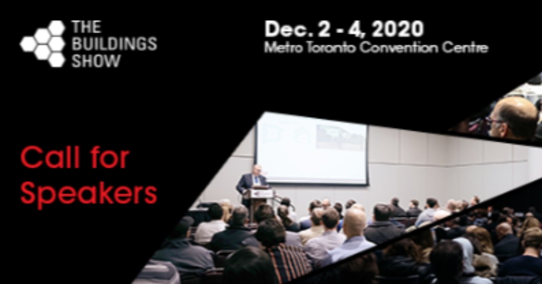 BuildingsCanada's tweet photo. Submit your seminar topic to be considered for The Buildings Show. The program will focus on a wide range of design, property management, and best practices for new construction.

Seminar topics are due by May 15, 2020. 

https://t.co/W01YTXXaLF https://t.co/hnjCAvYre5