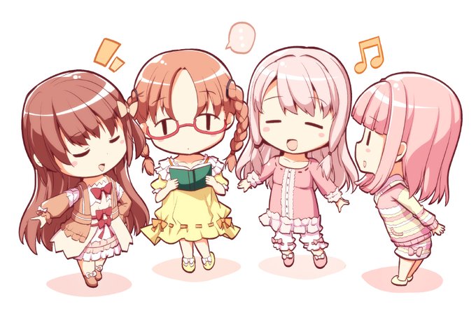 病院組+いろは、描きました
※エアコミケ用デジタルスケブ 