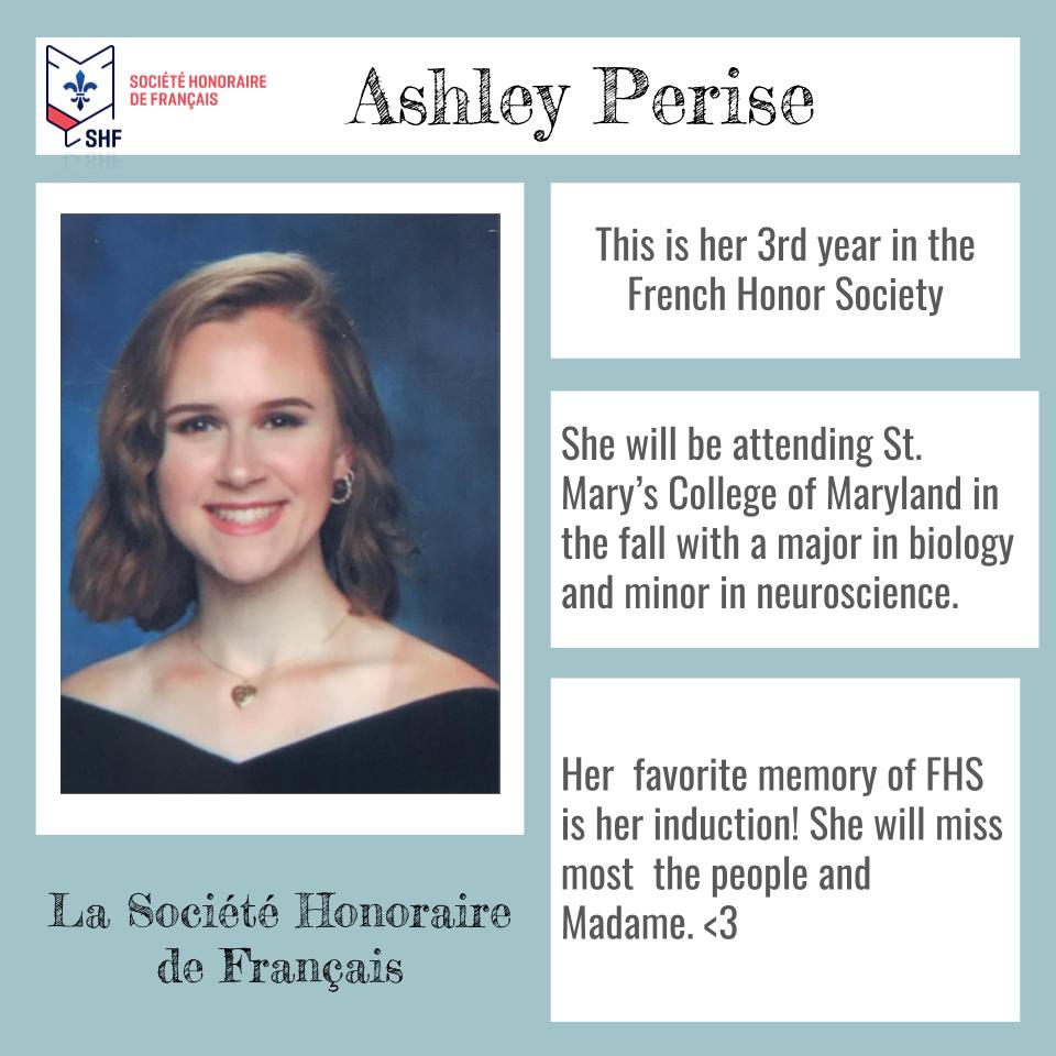 linganorefhs1's tweet image. Shout out to our fantastic seniors this year! Even though we can't have a real induction ceremony right now, we would like to honor you for your involvement in this society. 🇫🇷🎓 First, we have Ally Duda and Ashley Perise! @FCPSMaryland @LHSJournalism @LinganoreSGA