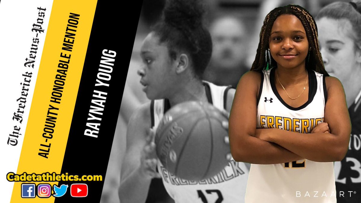 Congratulations to <a href="/CadetsFGB/">Frederick Girls Basketball</a> Junior Raynah Young, Frederick News Post Girls Basketball All-County Honorable Mention