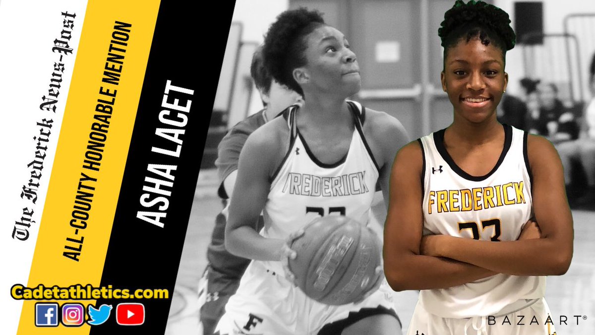 Congratulations to <a href="/CadetsFGB/">Frederick Girls Basketball</a> Sophomore Asha Lacet, Frederick News Post Girls Basketball All-County Honorable Mention