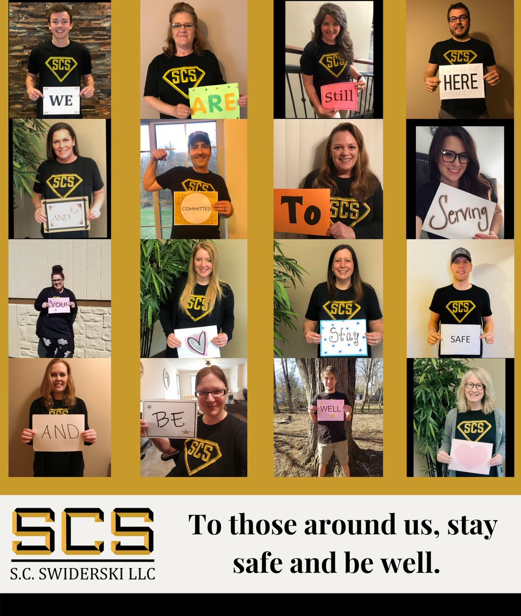 SC Swiderski, LLC (@scswiderskillc) on Twitter photo We are still here and committed to serving you. 💛🖤 We are still here and committed to serving you. 💛🖤