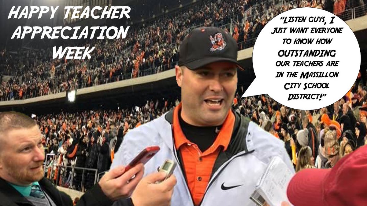 CoachNMoore's tweet image. S/O to the Teachers of the Massillon City School District for Teacher Appreciation Week!! Thank you for all that you do to support our Student-Athletes!! #TIG #TeacherAppreciationWeek2020