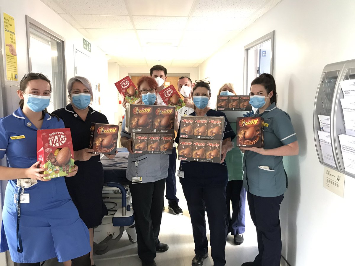 STutill's tweet photo. Welcome goodies! Easter eggs from @Nestle to spur our stroke team along @YorkTeachingNHS Thank you so much, very grateful, from one key worker to the next 👏 https://t.co/jnIvVoDsLw
