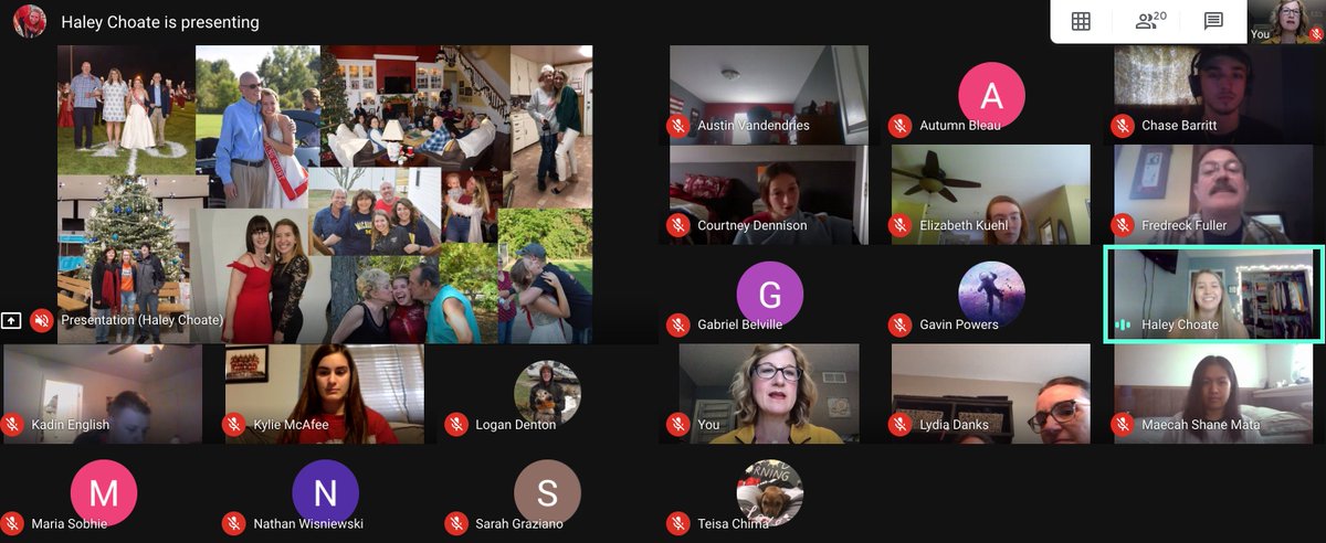 MrsLAnthony's tweet photo. Virtual learning is not going to stop my seniors from presenting their senior exits. HUGE shout out to Maria Sobhie and Haley Choate for being the first to present.  Watch out world,here they come!@HagerMistie @Haleymorgan06 @MariaSobhie @IntoTheCreek @swartz_creek @SwartzCreekHS https://t.co/BUTNJYvIj3