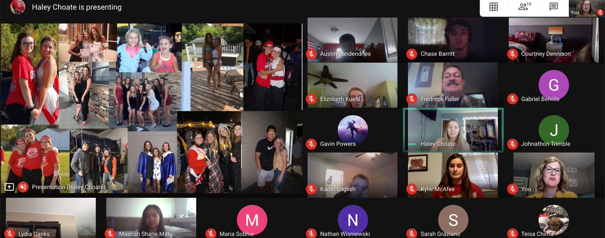 MrsLAnthony's tweet photo. Virtual learning is not going to stop my seniors from presenting their senior exits. HUGE shout out to Maria Sobhie and Haley Choate for being the first to present.  Watch out world,here they come!@HagerMistie @Haleymorgan06 @MariaSobhie @IntoTheCreek @swartz_creek @SwartzCreekHS https://t.co/BUTNJYvIj3