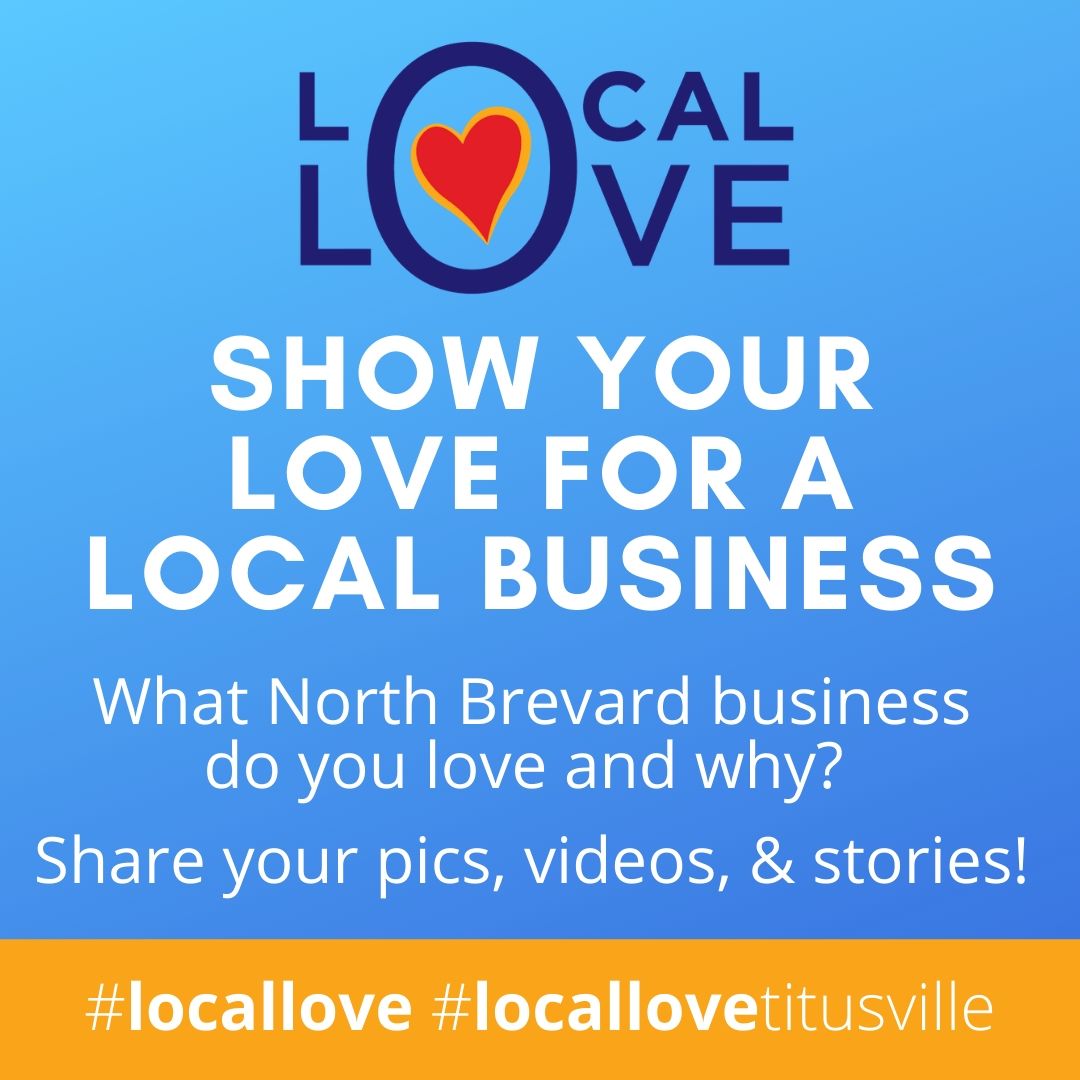 LaunchFromHere's tweet photo. LOCAL LOVE WEEK ONE | Biz Love | #locallove #locallovetitusville #launchfromhere
Show us or tell us about a business that you LOVE in North Brevard. Comment or add a picture at your favorites OR show some BIZ LOVE by tagging them, tagging us, and using our hashtag! https://t.co/3vgW3Foulf