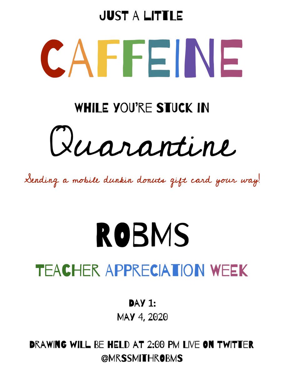 Happy Teachers Appreciation Week! I appreciate each and every one of you! We are going to celebrate the week with some raffles! Here is Raffle #1 for ROBMS #BulldogWay ❤️🐾🖤
