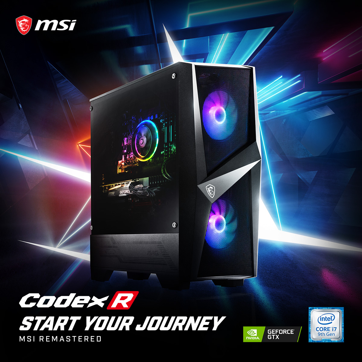 msiUSA's tweet photo. Start your journey on becoming the world’s best with Codex R. Featuring the latest MSI GeForce® GTX graphics card and 9th Gen Intel® Core™ i7 processors, Codex R delivers extraordinary gaming performance to wield your gaming power.
https://t.co/HMD7hzvazr
#CodexR https://t.co/Re1bN4pMw4