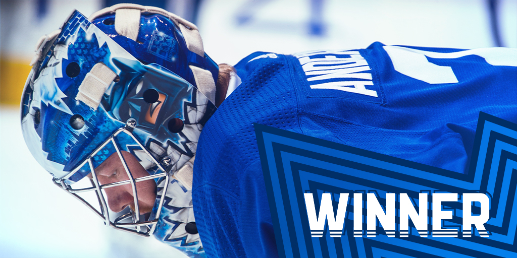 MapleLeafs's tweet photo. 🥁🥁 And the winner of our Head-To-Head mask bracket is...@f_andersen30!
The Blue Knight stands tall. #LeafsForever https://t.co/qtNzLzXEV4
