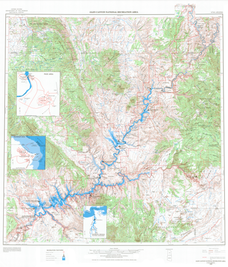It's #FreeMapMonday! Retweet and follow us for a chance to win the map of Glen Canyon National Recreation Area, UT!

#USGSStore (U.S. residents only)