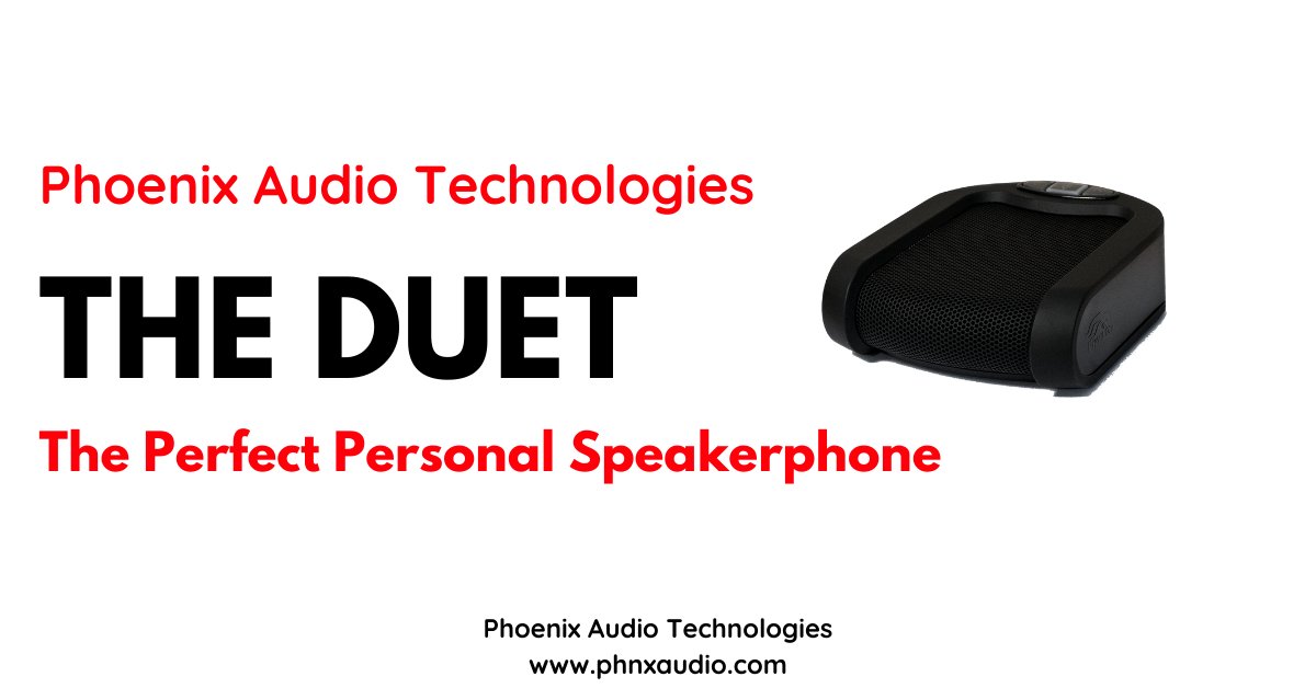 With the Duet you'll be all set to #workfromhome. Learn more about the perfect personal speakerphone at phnxaudio.com/duet.
