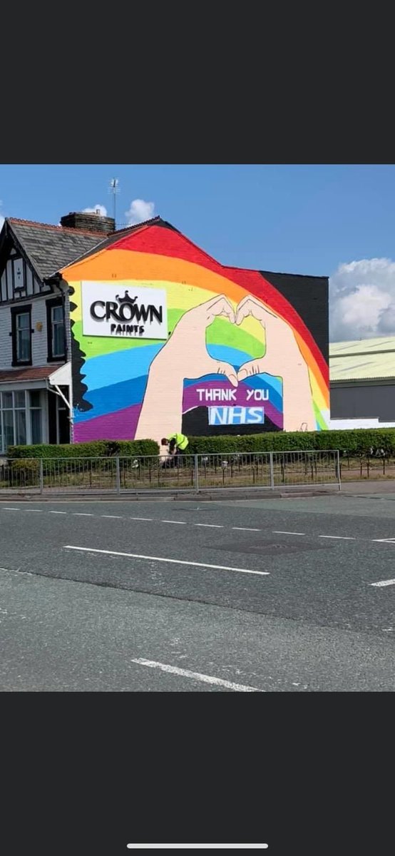 #DiamondAmbassador member <a href="/crownpaints/">Crown Paints</a> has dedicated a hand painted mural at the entrance to their site in Darwen, Lancashire in support of the #NHS during the #COVID19 crisis.
