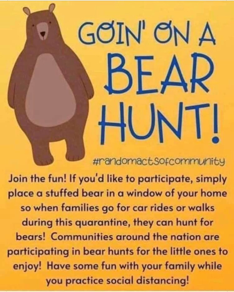 RooseveltGifted's tweet photo. TRHS NHS is asking for participation in a Teddy Bear Hunt from 5/1-5/17 so it can be enjoyed by our elementary students & their families. The main goal is to bring positivity & kindness to the community! Please share your bears using #TRHSteddybearhunt #randomactsofcommunity https://t.co/dOfx4RRka6