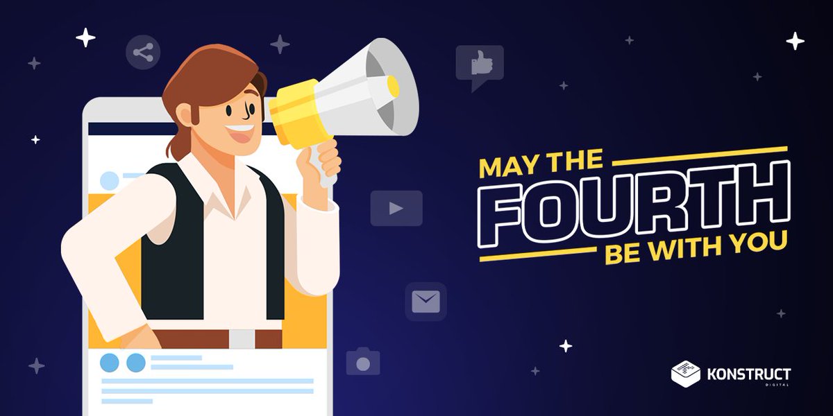 KonstructDigi's tweet image. To all of our valued clients and the #StarWars fans we know, #MayTheFourth be with you! 🙏 If you need a hand figuring out that #searchalgorithm from a galaxy far, far away, ✨ or someone to craft a #socialmedia strategy targeted at Wookies, we&apos;re here to help. #KonstructDigital