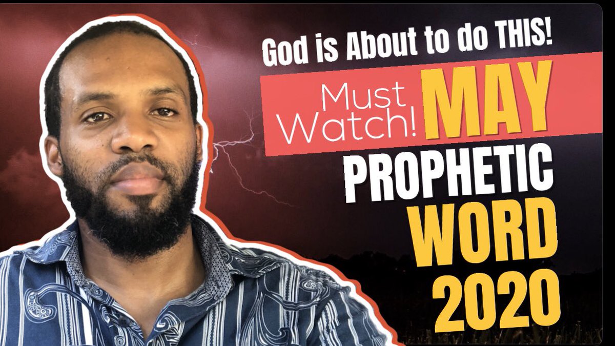radicalchris's tweet photo. May 2020 Prophetic Word Out Now! Take a listen, You’ll be glad you did, because the Lord is about to do THIS! 👉🏽 https://t.co/YXiVWq3h9C
Watch Subscribe &amp; Share. Every Blessing &amp; Shalom. #ProphetChris https://t.co/p3hEJXfuO1