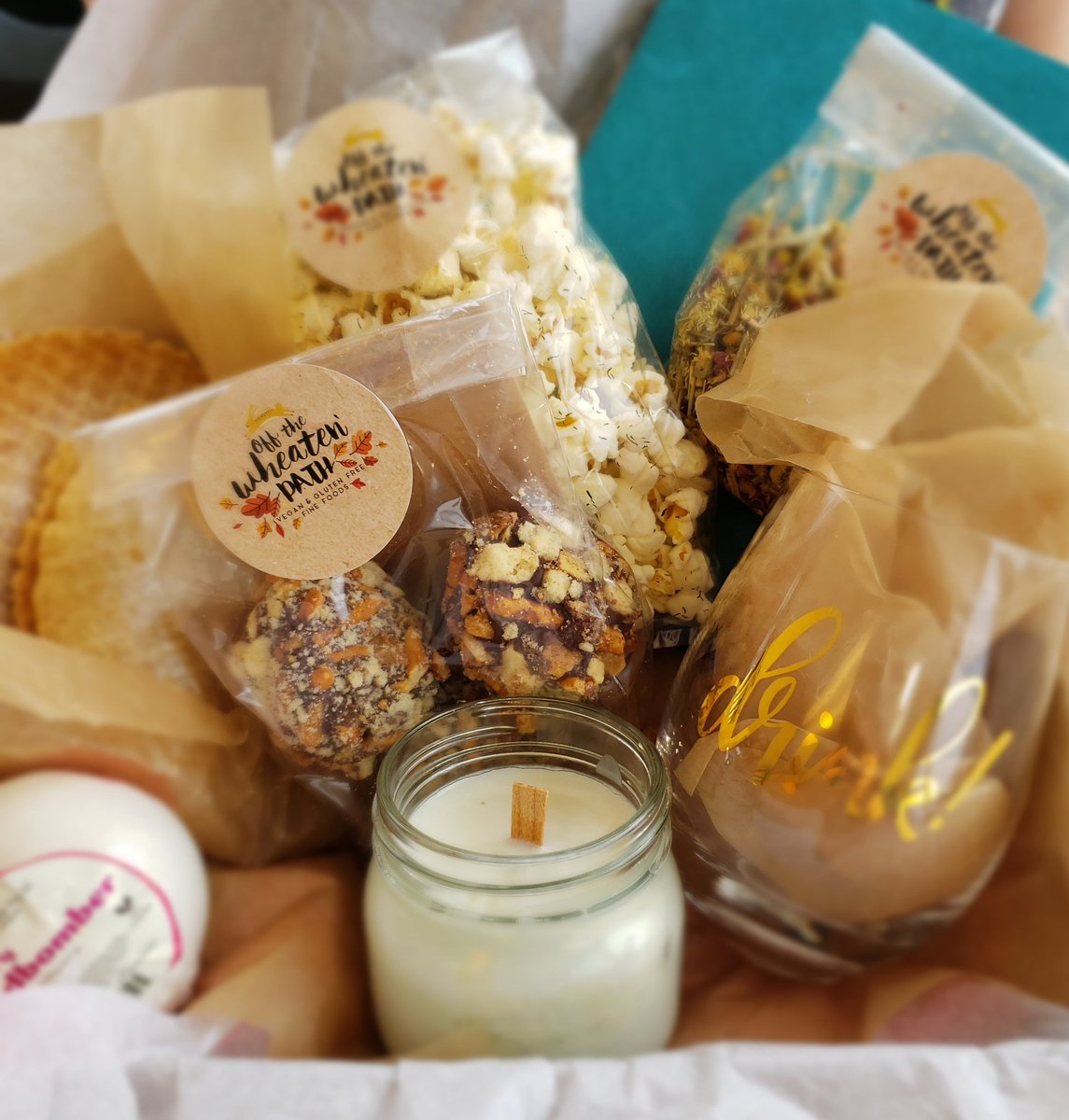 offthewheaten1's tweet photo. Good day path a roos ! 
 ...we are down to the LAST 3 DAYS  TO ORDER  😊  these MOTHER'S DAY  HYGGE boxes ! Gluten free and vegan. https://t.co/OV3Q7SSCgq