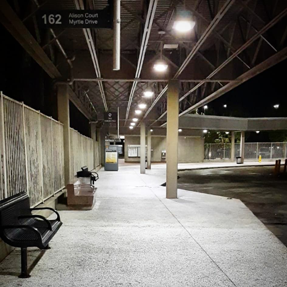 marta_explorers's tweet photo. While you're away...we're taking the time to perform heavy cleaning at every station. This crew recently cleaned the bus loop at Oakland City Station. #StateOfGoodRepair #COVID19 #EssentialTransit https://t.co/C0ZSlZuXWd