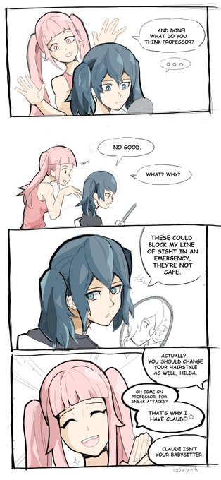Byleth's twintails

Saw the Violet Evergarden movie and thought this would be funny to make. 