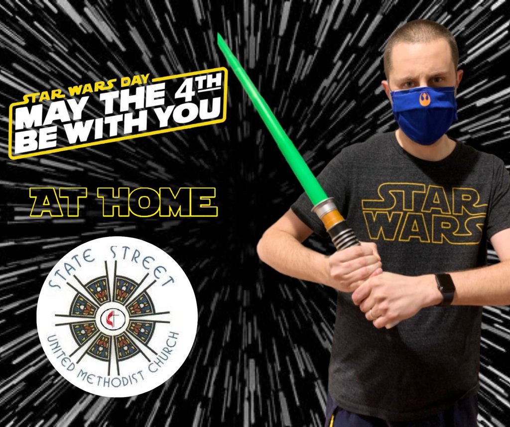 Be wise like Jedi Master Kyle and wear a mask.  #MayTheFourthBeWithYou