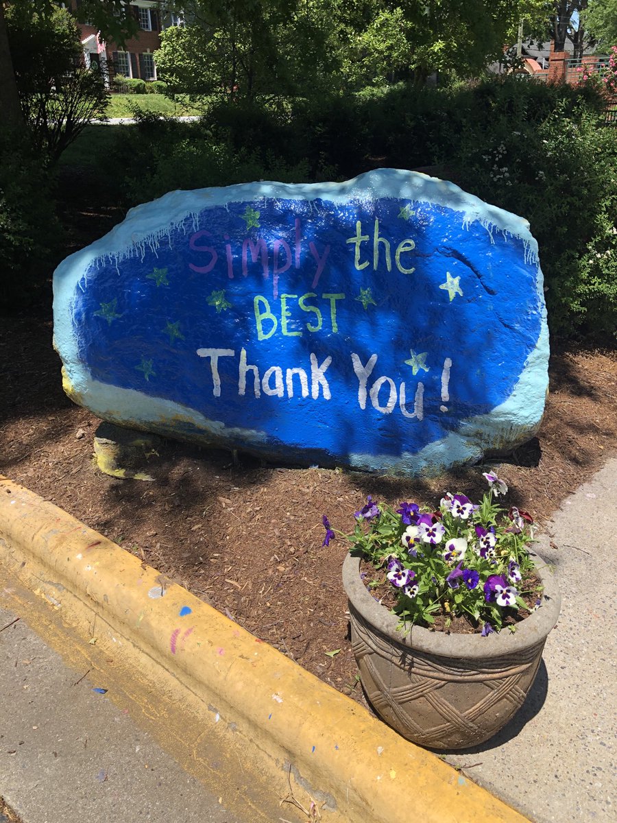 AshleyTerryD's tweet photo. The Rock Fairy says “Simply the Best” about our teachers!  Thank you, teachers, for all you do! ⁦@OakwoodBlueJays⁩   #hickoryschools https://t.co/oKz348zWzo