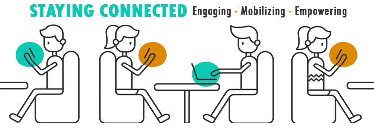 #GetReal for #MentalHealthWeek. In this time of physical distancing, real connection is essential. Stay socially engaged by exploring new ways to connect with colleagues: virtual meetings, phone calls, video conferencing.
