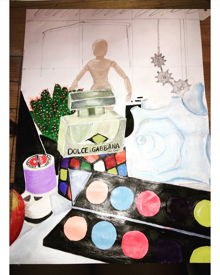 Year 9 Audrey Flack inspired still life, coming along nicely. <a href="/BDBSchool/">Bishop David Brown </a> #ProudOfBDB
