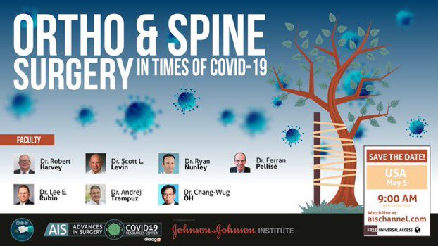 @AISChannel @DrAlexanderCoon @MidwestSpineMN @sinicropispine @ThomasCohnMD @StarlaFitchMD @JayKhannaMD @DrItaiGans @JNJInstitute @CodyWylesMD @JSanchezSotelo @UABOrtho @AmitMomayaMD @DrMichaelEGomez @davidchangmd @DrRothoerl @HamoudaWaeel @Gamma_doc For those of you who can’t attend tomorrow, I’ll be putting together a comprehensive review of the session on my blog, with a link out on Twitter. My piece will be “heel-to-toe” in coverage 😆.  #Covid19