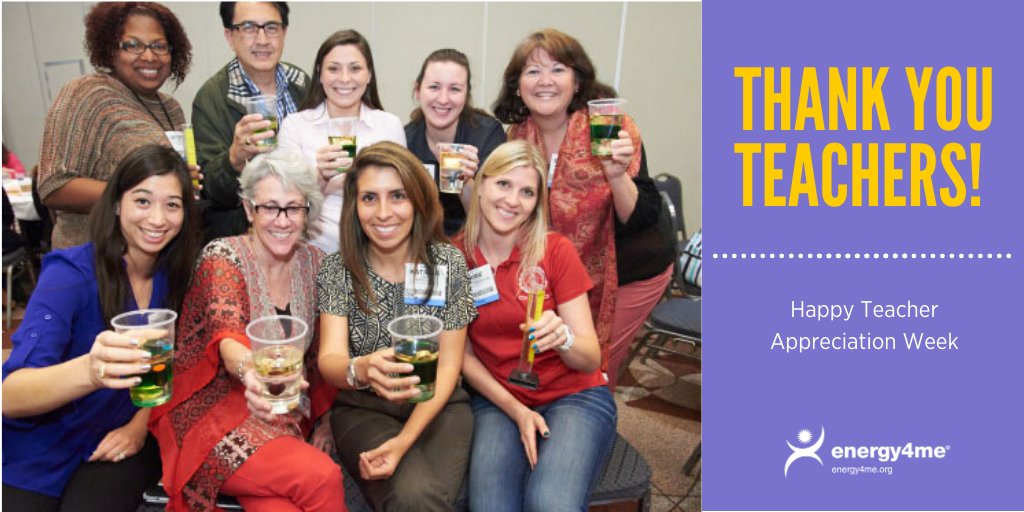 Thank you teachers for what you do! #energy4me #TeacherAppreciationWeek2020
