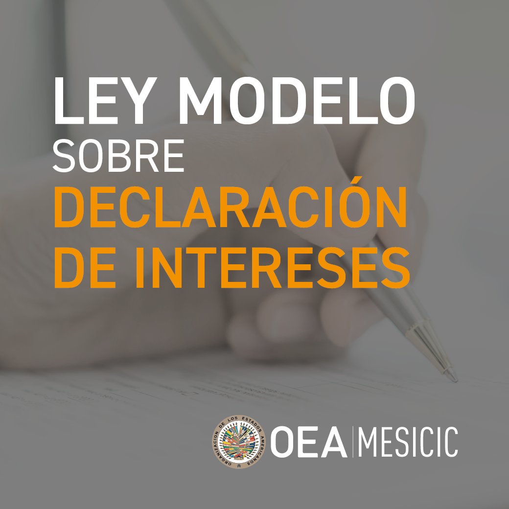 MESICIC's tweet photo. Es importante contar con un sistema de declaración de intereses, ingresos, activos y pasivos para aumentar la transparencia y la confianza de los ciudadanos en la Administración Pública.
📌https://t.co/RegCee9tDF

@OEA_oficial
#HerramientasDeCooperacion
#MESICIC https://t.co/a0ZF5r5dvE