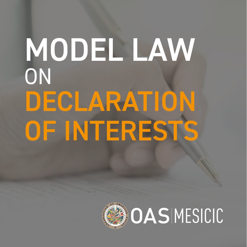 MESICIC's tweet photo. It is important to have a system for the declaration of interests, income and liabilities for increasing transparency and citizen trust in the Public Administration. 
📌https://t.co/oKTNYz5COH

@OAS_official
#CooperationTools #MESICIC https://t.co/C47dNY470P