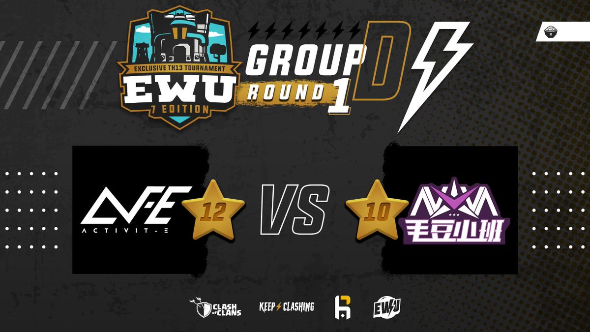 ⚡️EWU⚡️

📣 The winner of the european community qualifier @ActiVitE_eSport 🔥🔝💪🏻did not forgive the world champion <a href="/ClashOfMaodou/">毛豆小班</a> in his debut in the seventh edition

Keep⚡️Clashing