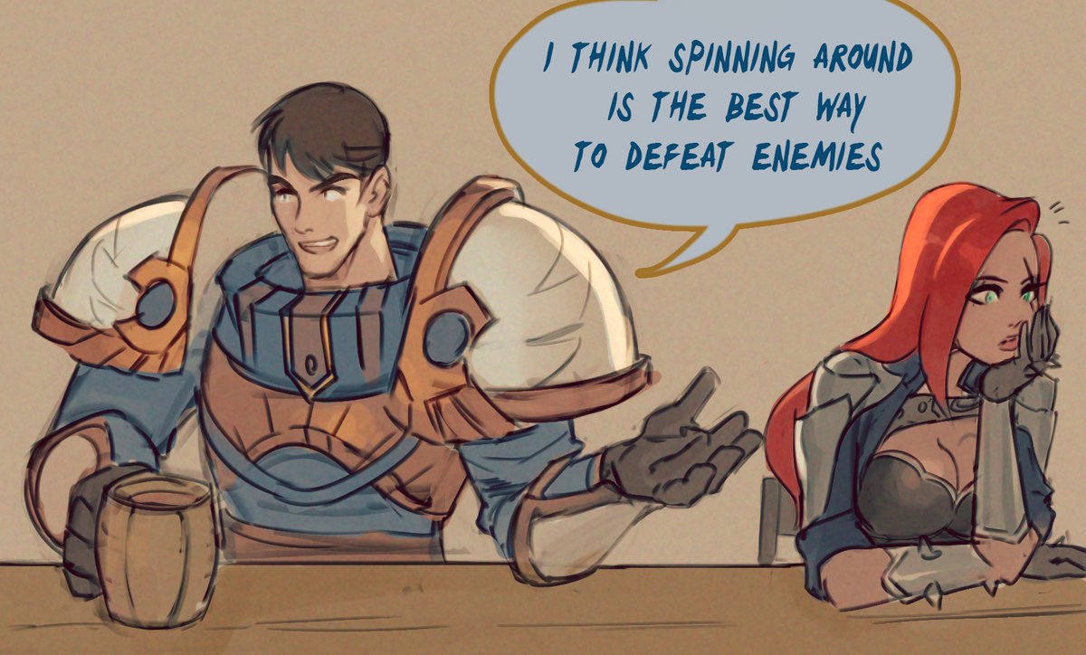 kardie00's tweet photo. Have you ever wonder why Garen and Katarina together?
#Garen #Katarina #Demasia #Noxus #LOL #LOLFanart #League_of_Legends https://t.co/xfW9p6ZXpf