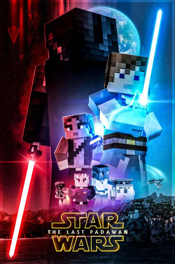 "Starwars - The Last Padawan"  A young girl escaped from Coruscant during the Order 66 and build up a new life in exile. What she didn't know, the Empire was closer than she thought. A Story about hope, trust &amp; friendship. We're proud to introduce u to our first movie #Minecraft