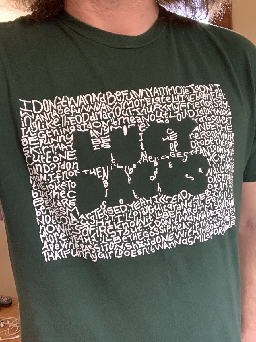 Band shirt day 12/quarantine day 57: ok, to finish the  @xboygeniusx series I had to do a tricky bank shot in the mirror to get the front & back of the shirt. Bonus content: individual shirts for  @lucydacus  @julienrbaker and  @phoebe_bridgers