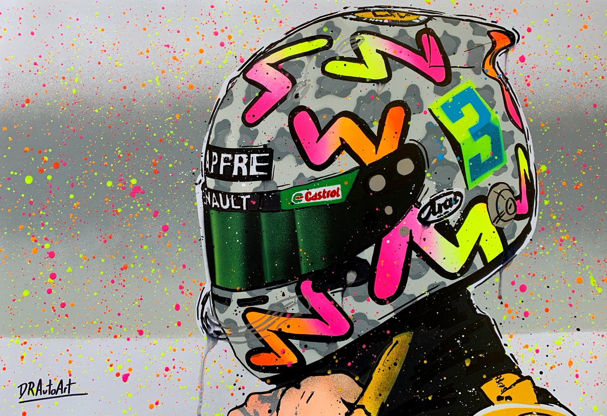 DRAutoart's tweet photo. 2020 Daniel Ricciardo graffiti painting I finished today. Now available in my shop!
https://t.co/KQ1j46kR8O
#drautoart
.
.
.
#danielricciardo #dr3 @danielricciardo #ricciardo #danielavocado #becomeunstuck #renaultf1 #renaultf1team #danielricciardo3 #f1 #formula https://t.co/dDCkWU7Ken