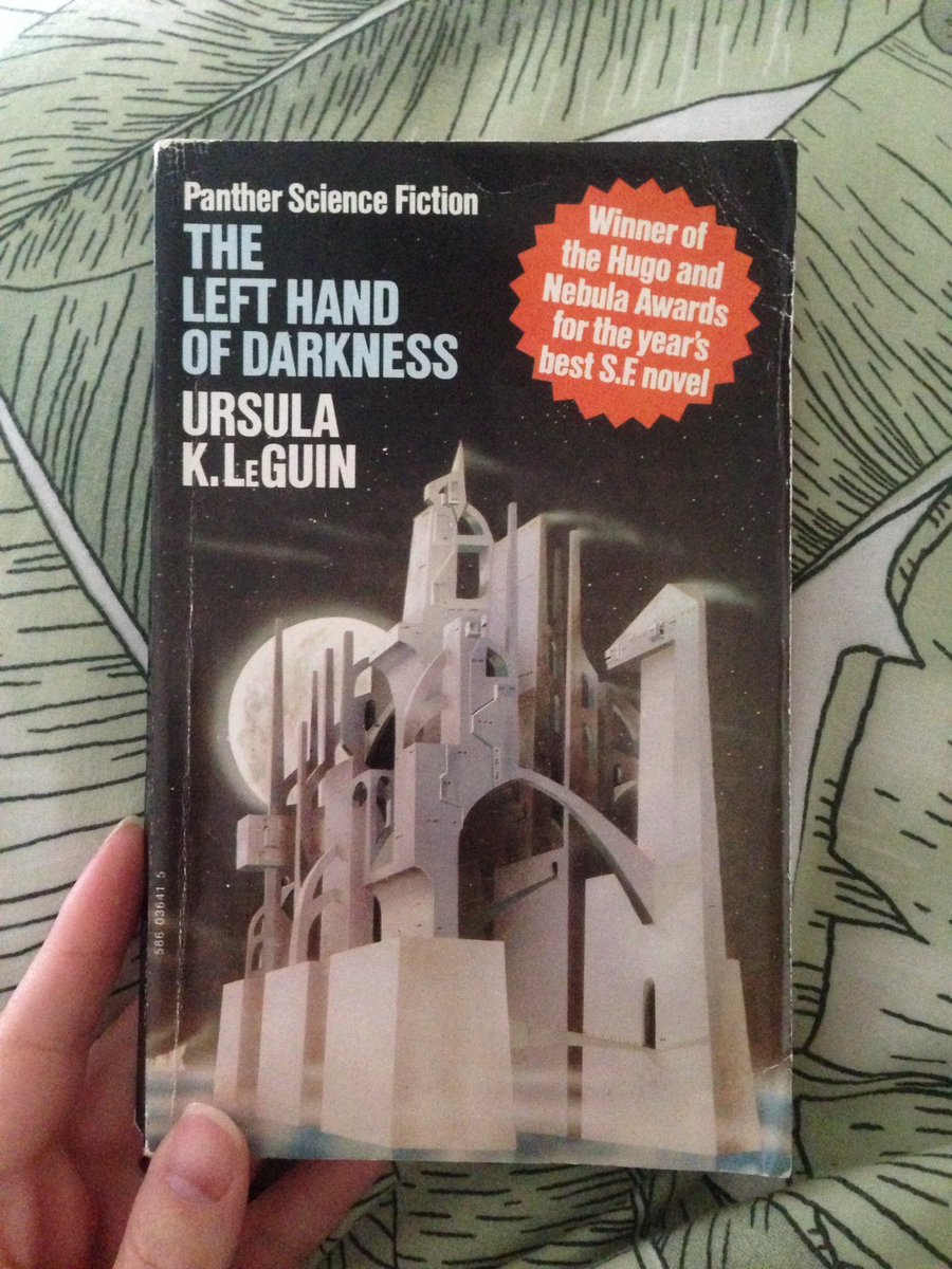 This weeks' #GlasgowSchoolLibrarians #favouritebooks is Ursula K Le Guin's The Left Hand of Darkness - an exploration of identity, gender, perception, and acceptance. Excellent world-building and social analysis.