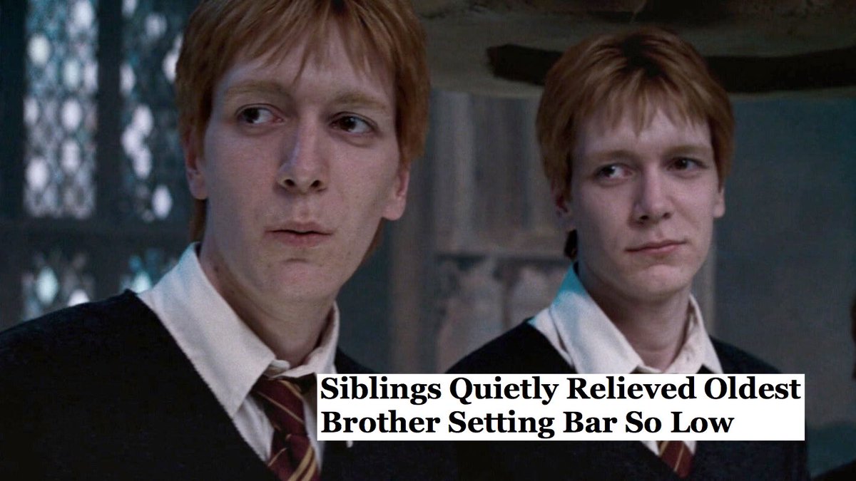 outofcntexthp's tweet image. fred &amp;amp; george @ percy