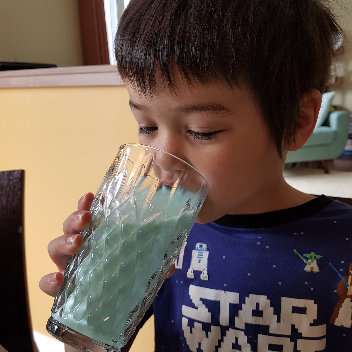 ntweedie's tweet photo. #maythe4th be with you! Enjoy blue milk https://t.co/L1KVWm08vw