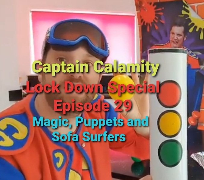 Dovster1's tweet image. Captain Calamity Lock Down Special Episode 29
Featuring Scorcher the Dragon, Sofa Surfers, and Magic

youtu.be/UIIOTB1rc0o

#KidsMagic #MagicforKids #caronavirus #Lockdown #lockdownwithkids #daddyblogger #mummyblogger #sofasurfers #Nickelodeon #puppetry #ScorchertheDragon
