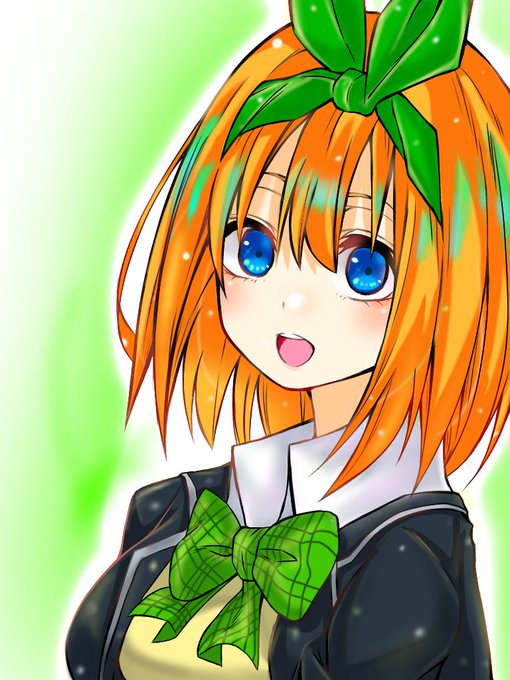 トゥーヤさんがTwitterに投稿した中野四葉(五等分の花嫁)のイラスト。