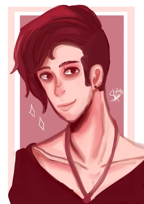 Pink boyRedraw ~ 2020 VS 2018Wich prefer?..#arte #painttoolsai #art #artist #drawing #redraw2020 #redraw #digitalart 