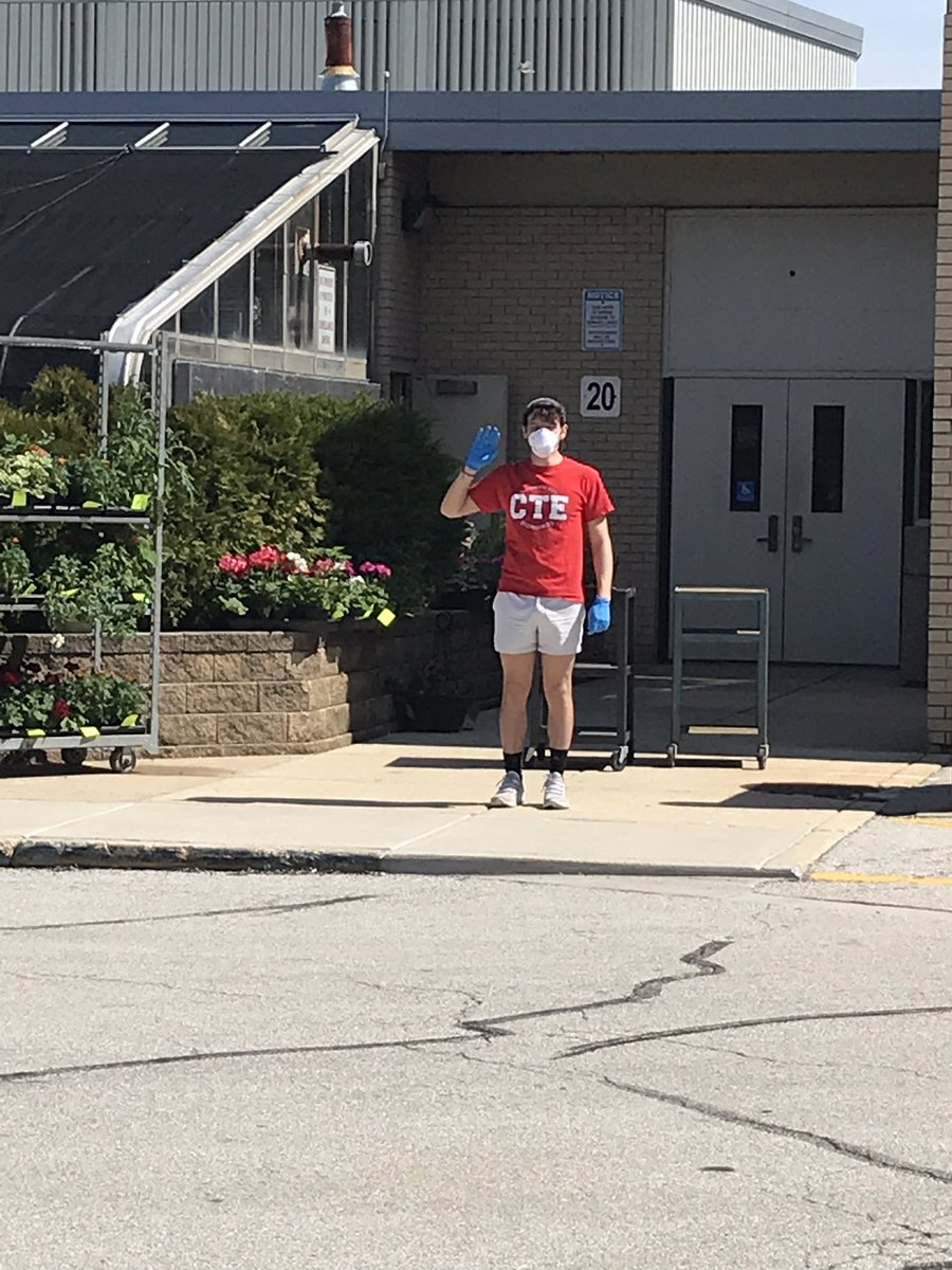 NCHSRedhawksCTE's tweet photo. NCHS AG Plant Sale a Success!   New AG teacher Nolan Moss conducted a plant sale following distancing guidelines.  So proud of the work he has done this year. https://t.co/w6haOiu3M5