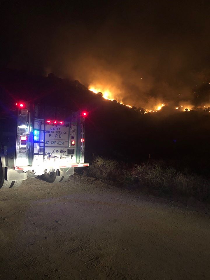 _MelissaEgan's tweet image. Milepost 6 Fire in Redington Pass believed to be human-caused.  US Forest Service is investigating.  

*REMINDER*:  @CoronadoNF has a campfire ban in place.  Fire danger is high, so please be careful.  #OneLessSpark #OneLessWildfire   PICS:  US Forest Service