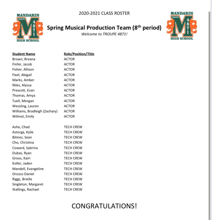 troupe4871's tweet photo. We accidentally left off a name! So sorry Amya! Congratulations 🎉 https://t.co/22y6tuyhAR